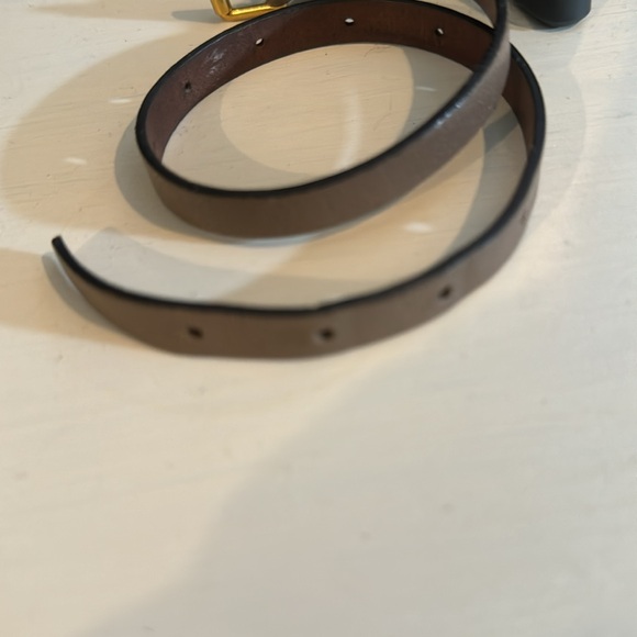 Alexander McQueen Taupe Leather Goldtone Skull Wrap Bracelet - Picture 5 of 6